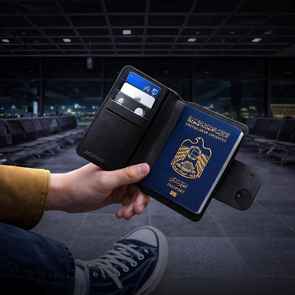Acefast SmartTag Passport S6 za serijo iOS, Črna