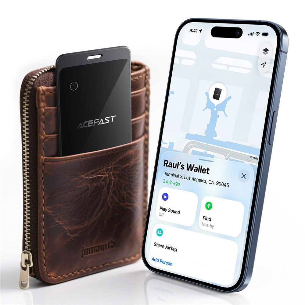 Acefast SmartTag S3 za serijo iOS, Siva