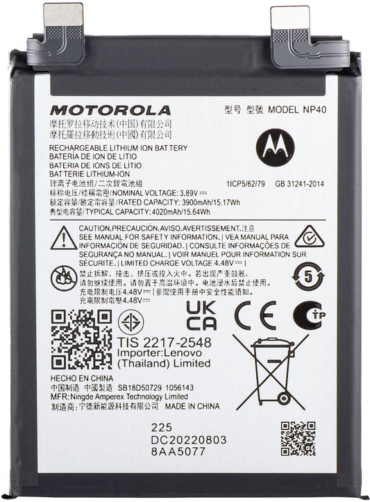 Baterija Motorola Edge 30 Neo, NP40, servisni paket SB18D50729