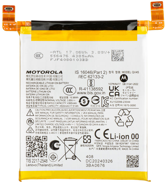 Baterija Motorola Edge 50 Ultra, QV45, servisni paket SB18D97987