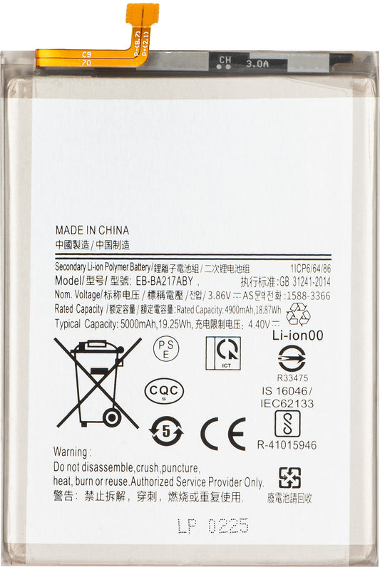 Battery for Samsung Galaxy A13 A137 / A04s A047 / A13 A135 / A13 5G A136 / A12 Nacho A127, EB-BA217ABY