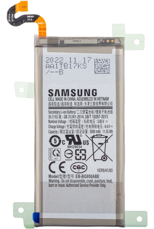 Baterija Samsung Galaxy S8 G950, EB-BG950ABE, servisni paket GH43-04729A
