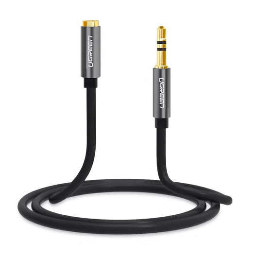 Zvočni adapter 3,5 mm - 3,5 mm UGREEN AV118, 1 m, črn