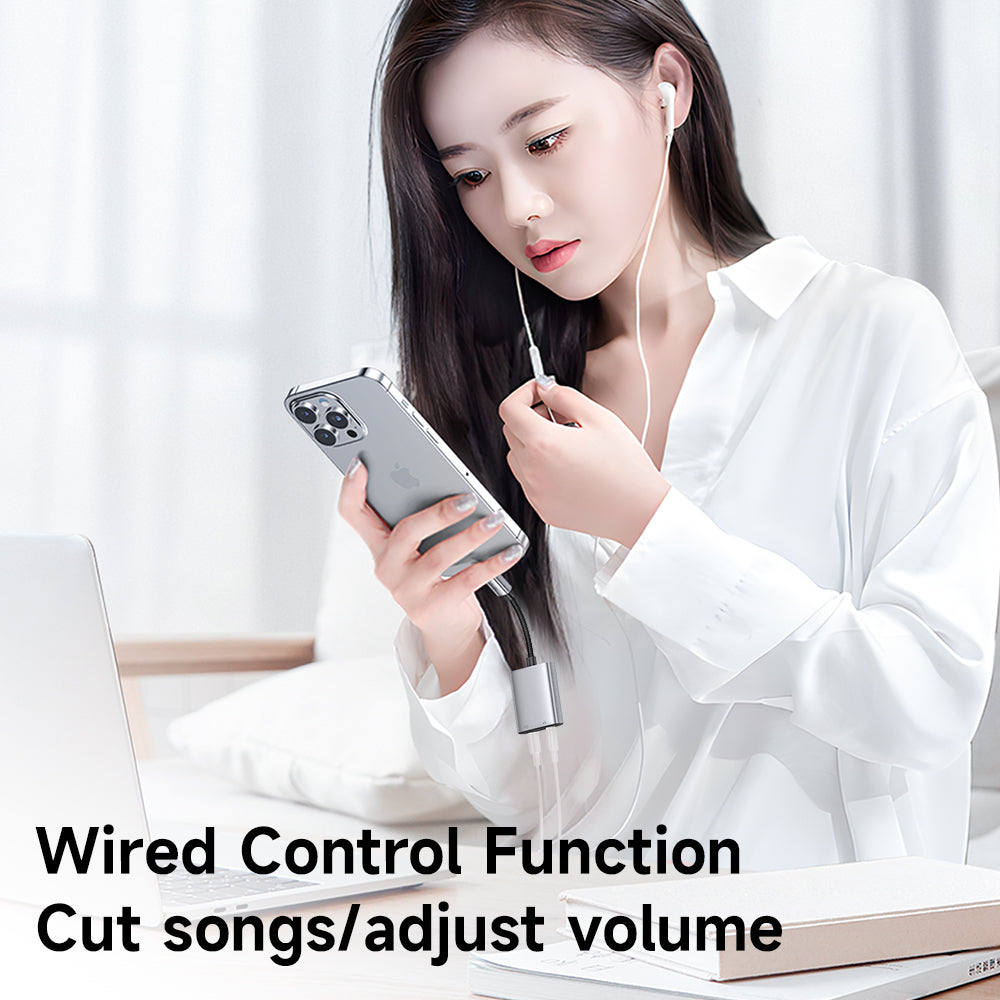 Audio adapter Lightning - Lightning / 3.5mm McDodo CA-5540 Wales, Siv