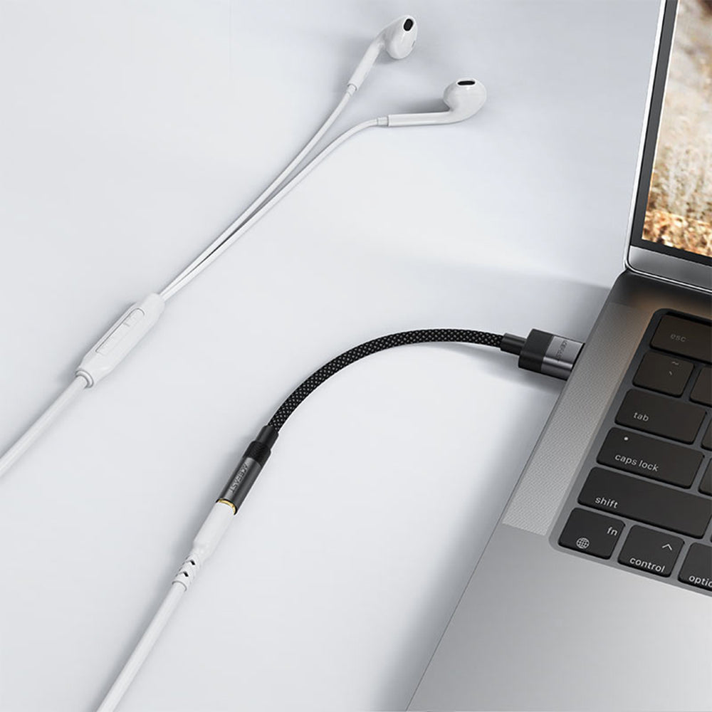 Audio adapter Acefast J13, USB-A - 3,5 mm, črn