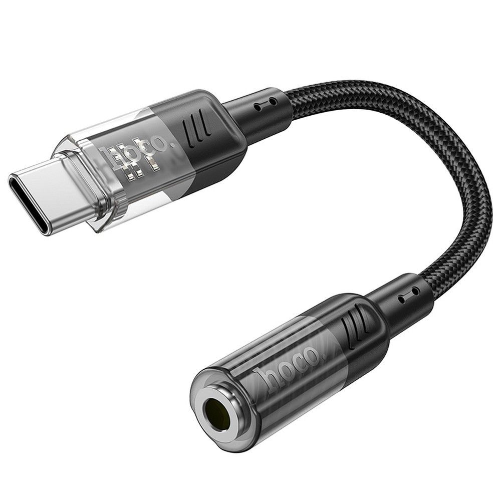 Audio adapter USB-C - 3.5mm HOCO LS37, Črn