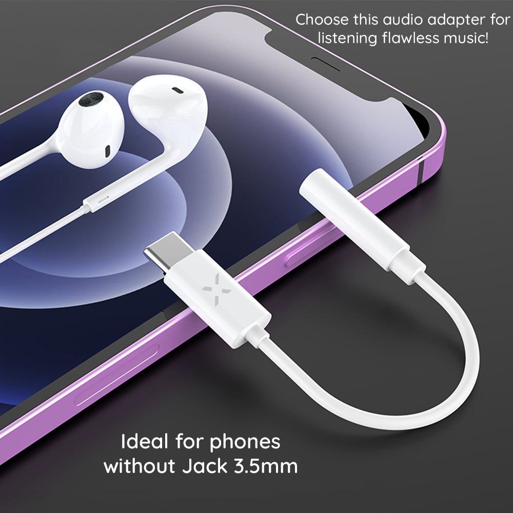 Audio adapter USB-C - 3.5mm Fixed, bel