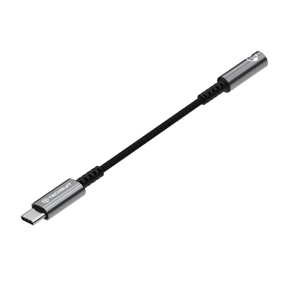 Audio adapter USB-C - 3.5mm Techsuit AC14 SonicPiX, Siv