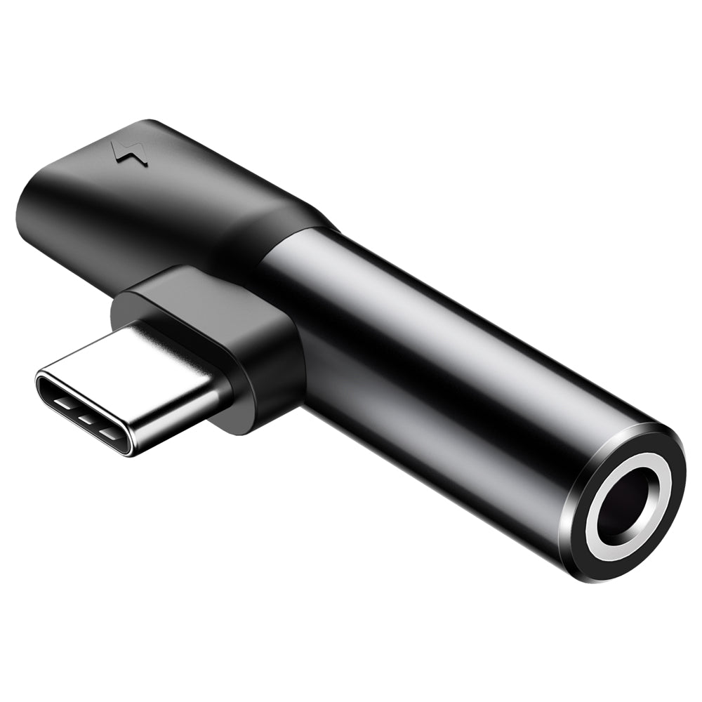 Audio adapter USB-C - USB-C / 3.5mm Baseus L41, Črn CATL41-01