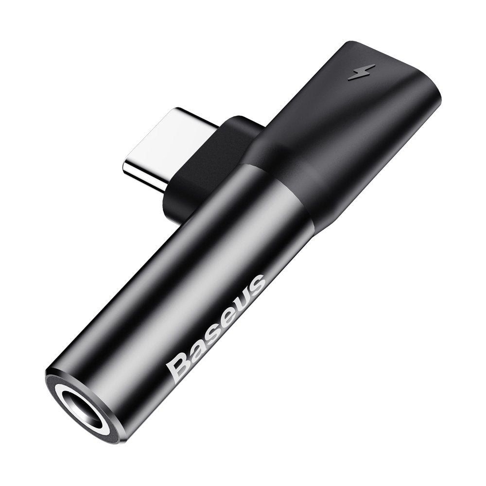 Audio adapter USB-C - USB-C / 3.5mm Baseus L41, Črn CATL41-01