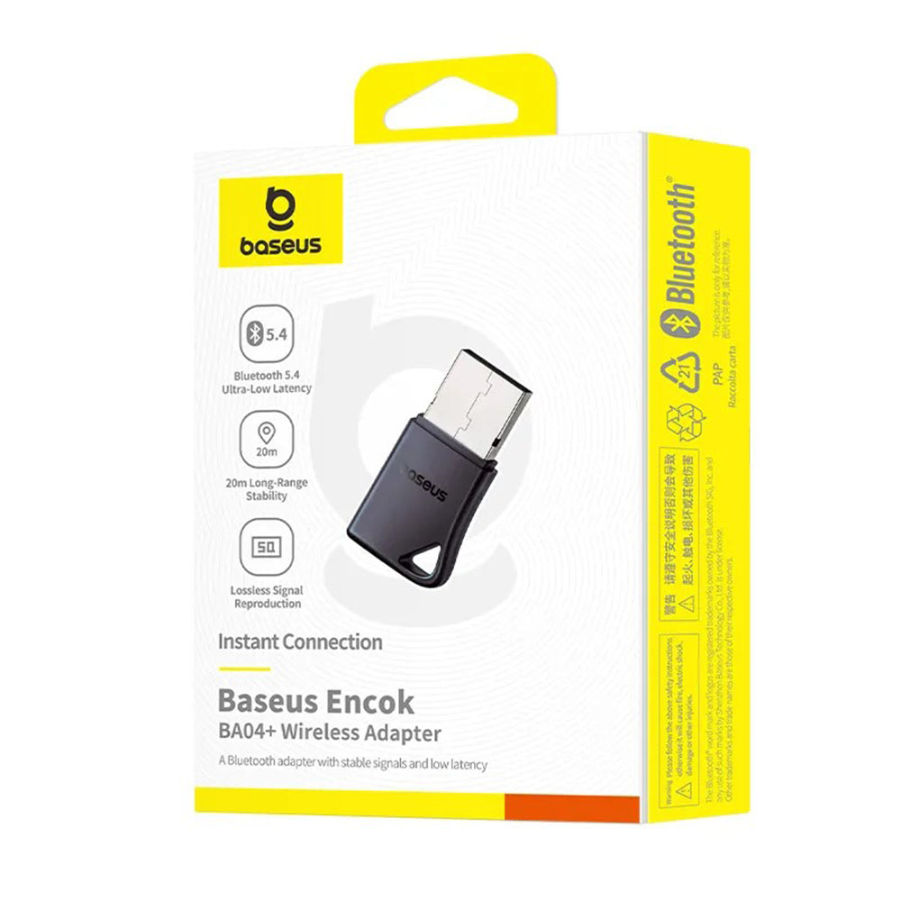 Bluetooth USB adapter Baseus Encok BA04+, Črn A10082600121-00