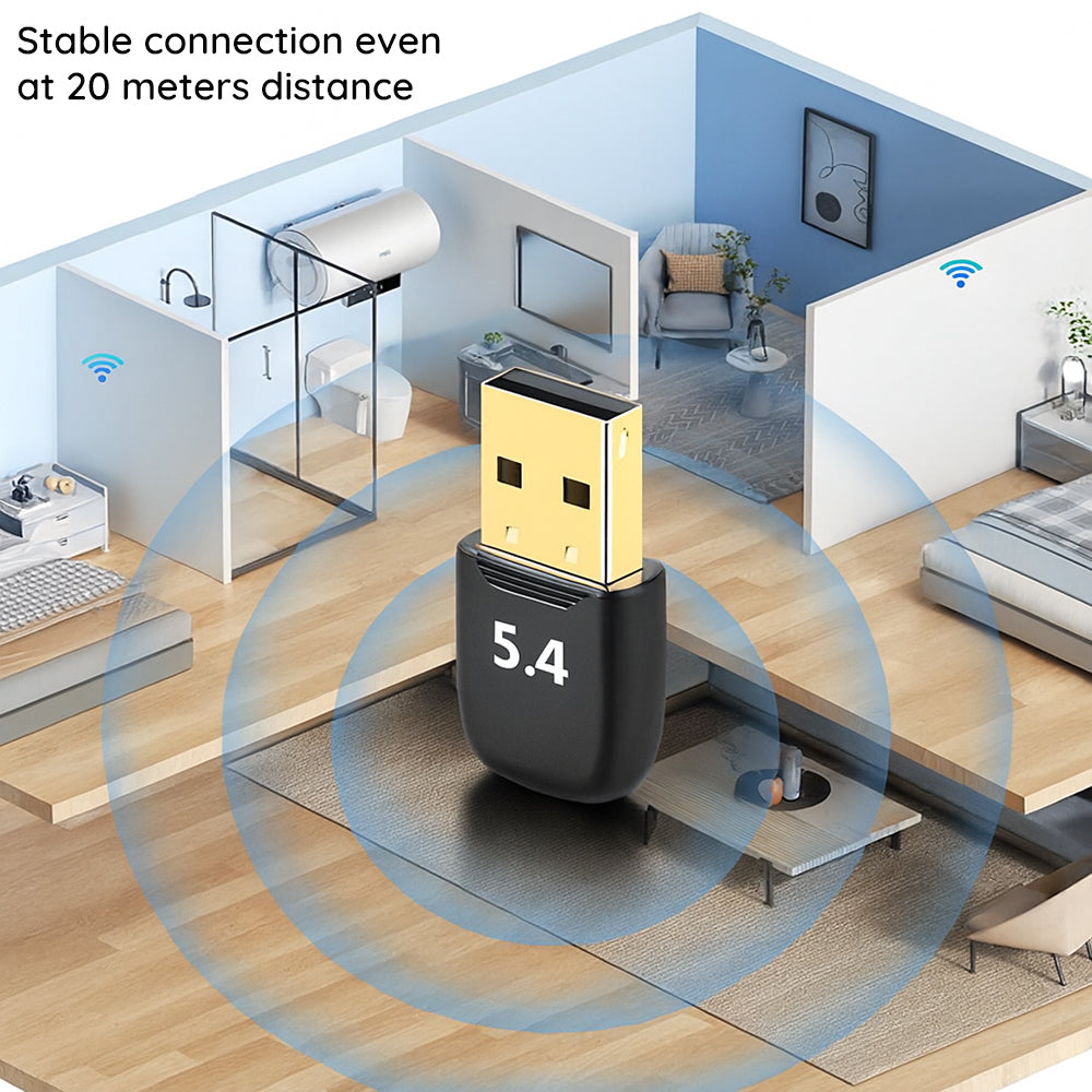 Bluetooth USB adapter Techsuit BlueJet A20, Črn