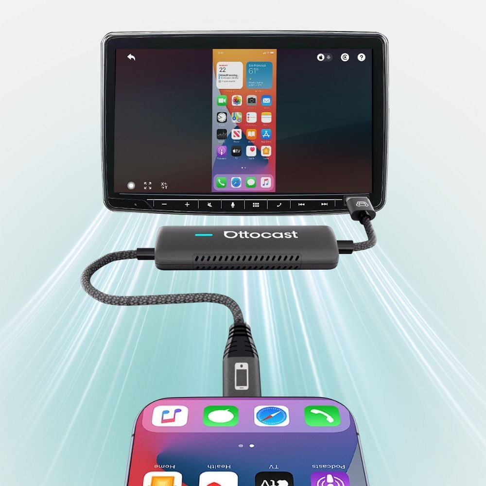 Adaptor Carplay / Android Auto Ottocast Mirror Touch za Apple iPhone / Android Series CA450-T
