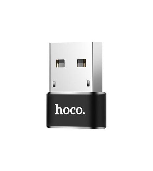 USB-C - USB-A podatkovni in polnilni adapter HOCO UA6, črn