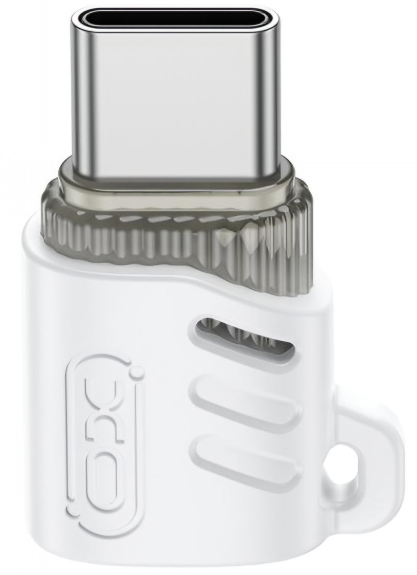 Adapter za podatke in polnjenje microUSB - USB-C XO Design NB256G, Bel