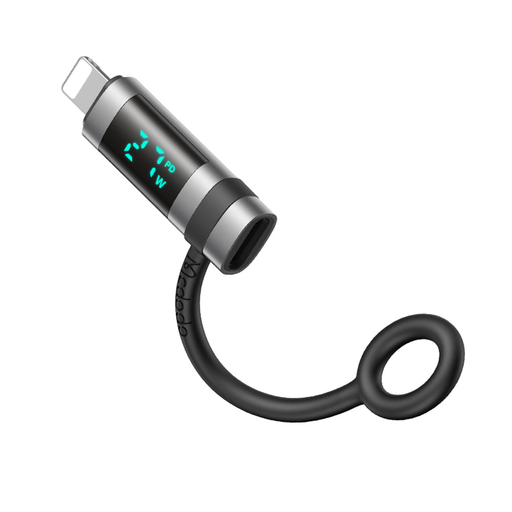 Adapter za podatke in polnjenje USB-C - Lightning McDodo OT-2610 Pigeon Display, črn