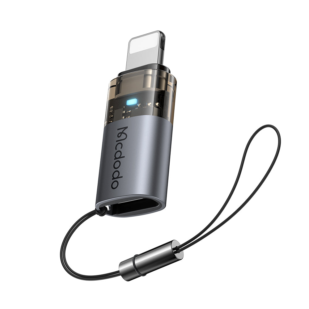 Adapter za podatke in polnjenje USB-C - Lightning McDodo OT-7630, črn