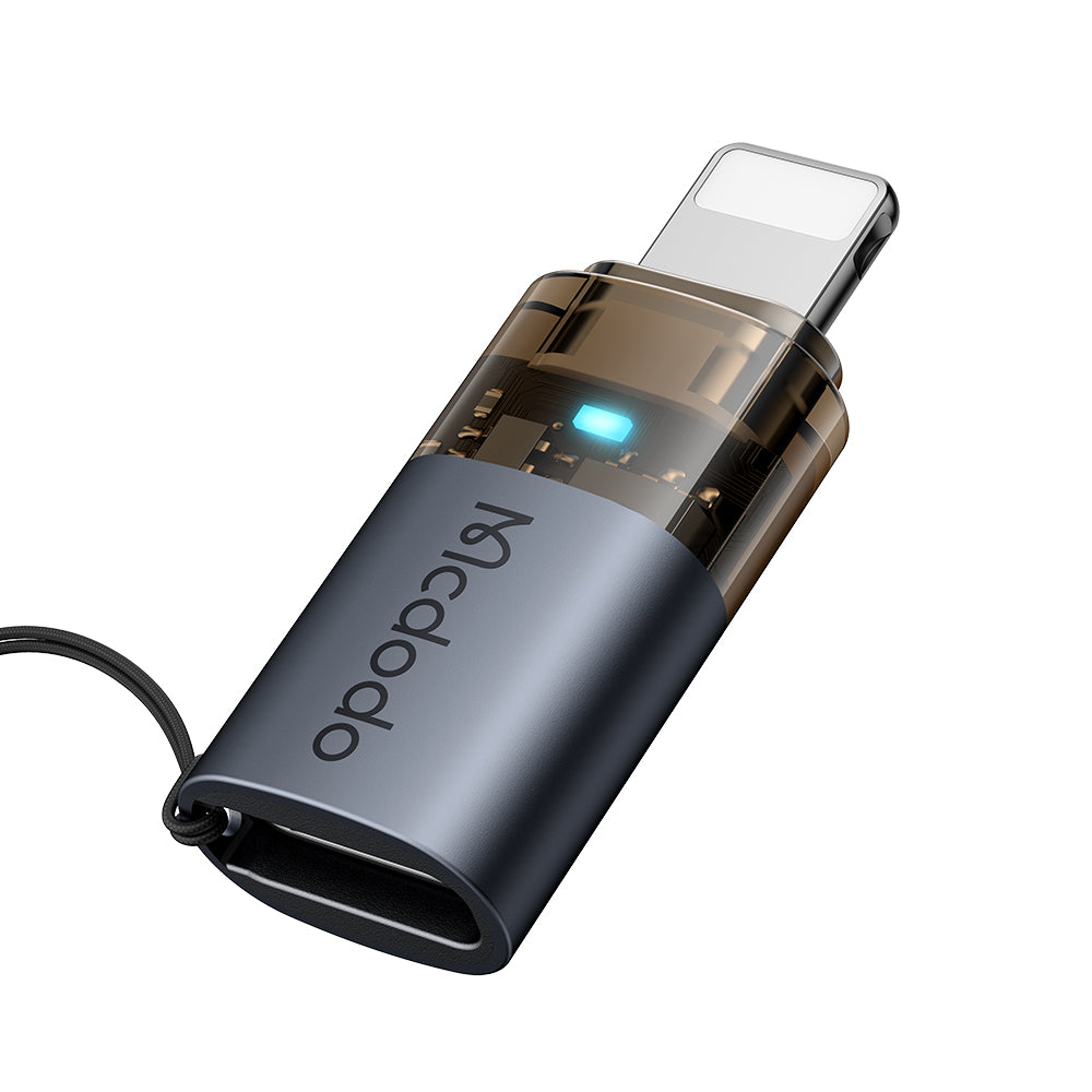 Adapter za podatke in polnjenje USB-C - Lightning McDodo OT-7630, črn