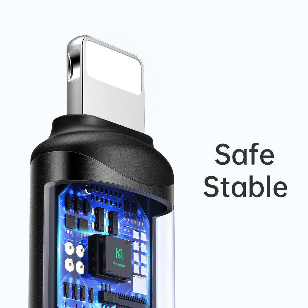 Adapter za podatke in polnjenje USB-C - Lightning McDodo OT-7680, črn