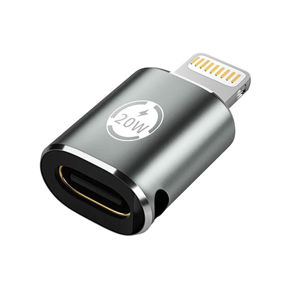 Adapter za podatke in polnjenje USB-C - Lightning Techsuit A11 TitanCoreX, Siv
