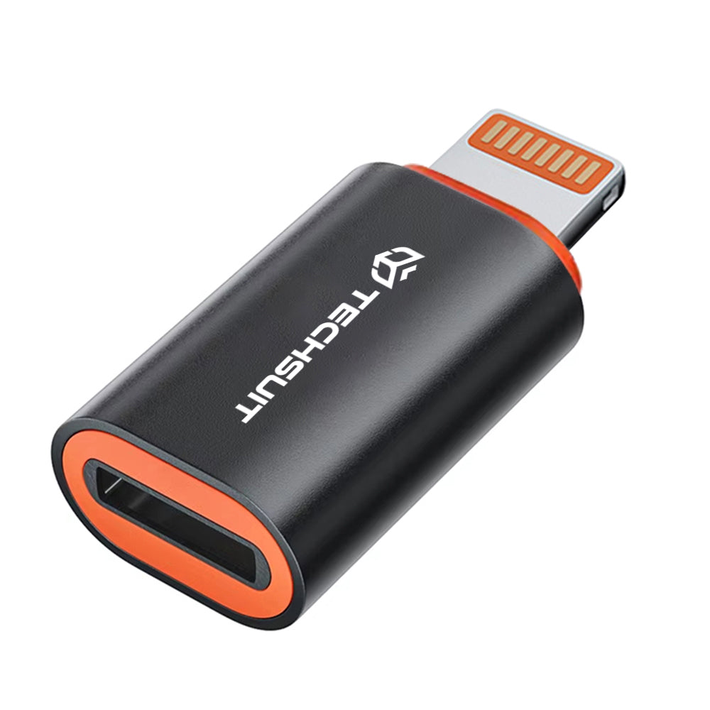 Adapter za podatke in polnjenje USB-C - Lightning Techsuit A3 HyperPort, črno oranžen