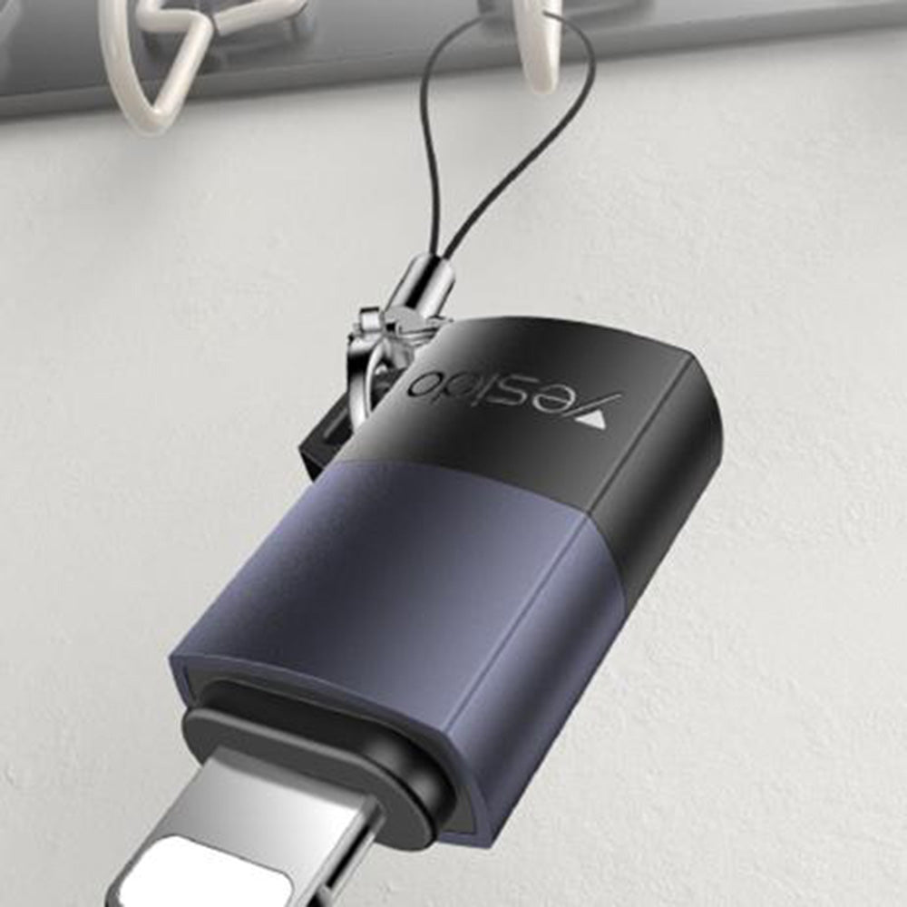 Adapter za podatke in polnjenje USB-C - Lightning Yesido GS27, siv