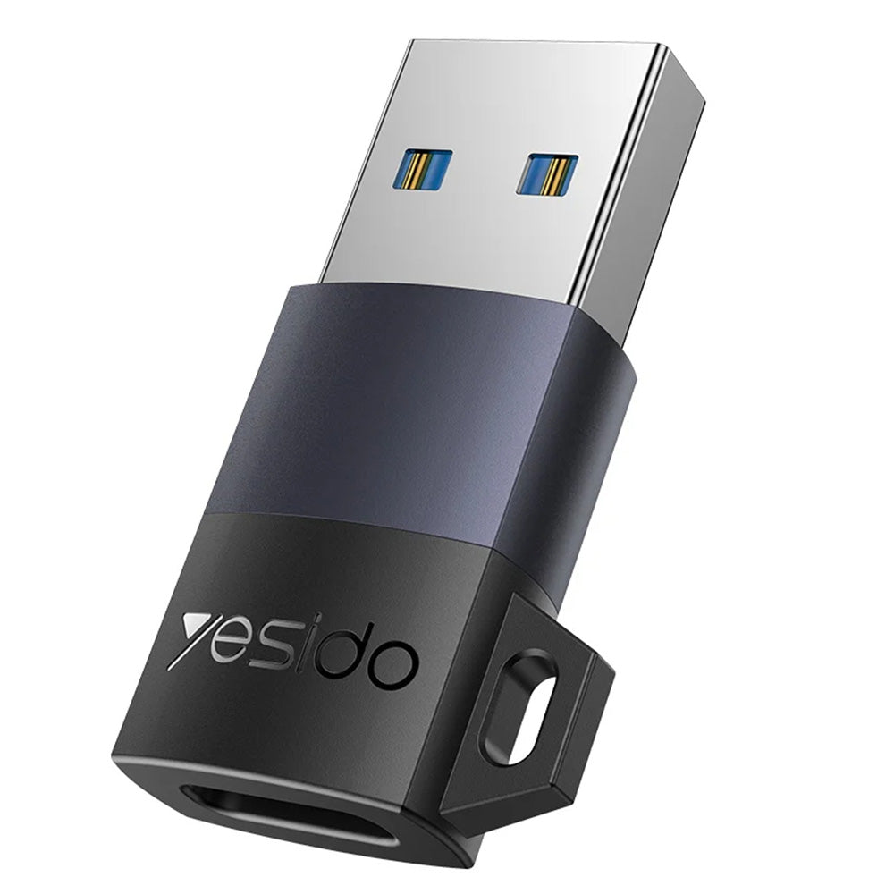 Adapter za podatke in polnjenje USB-C - USB-A Yesido GS34, siv