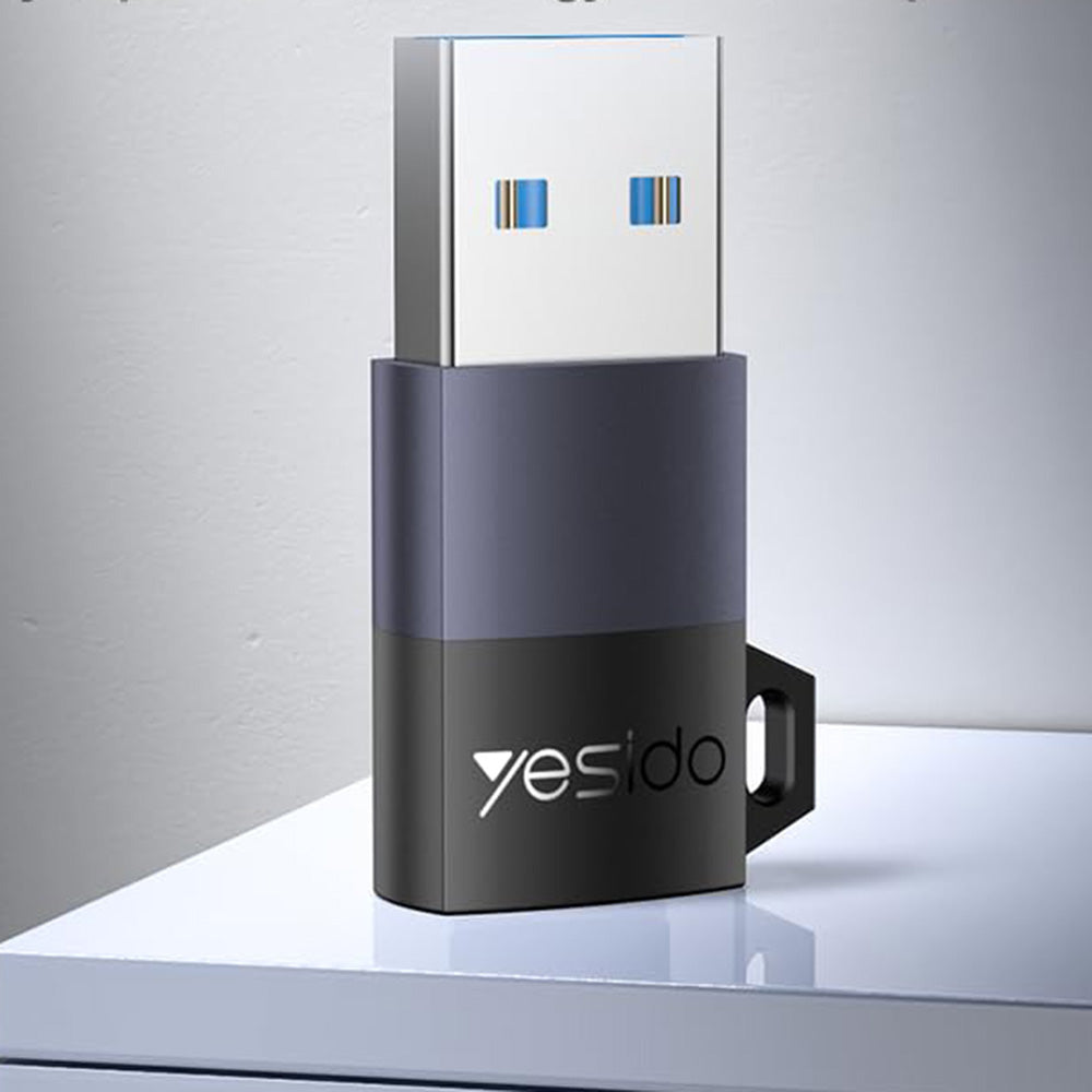 Adapter za podatke in polnjenje USB-C - USB-A Yesido GS34, siv