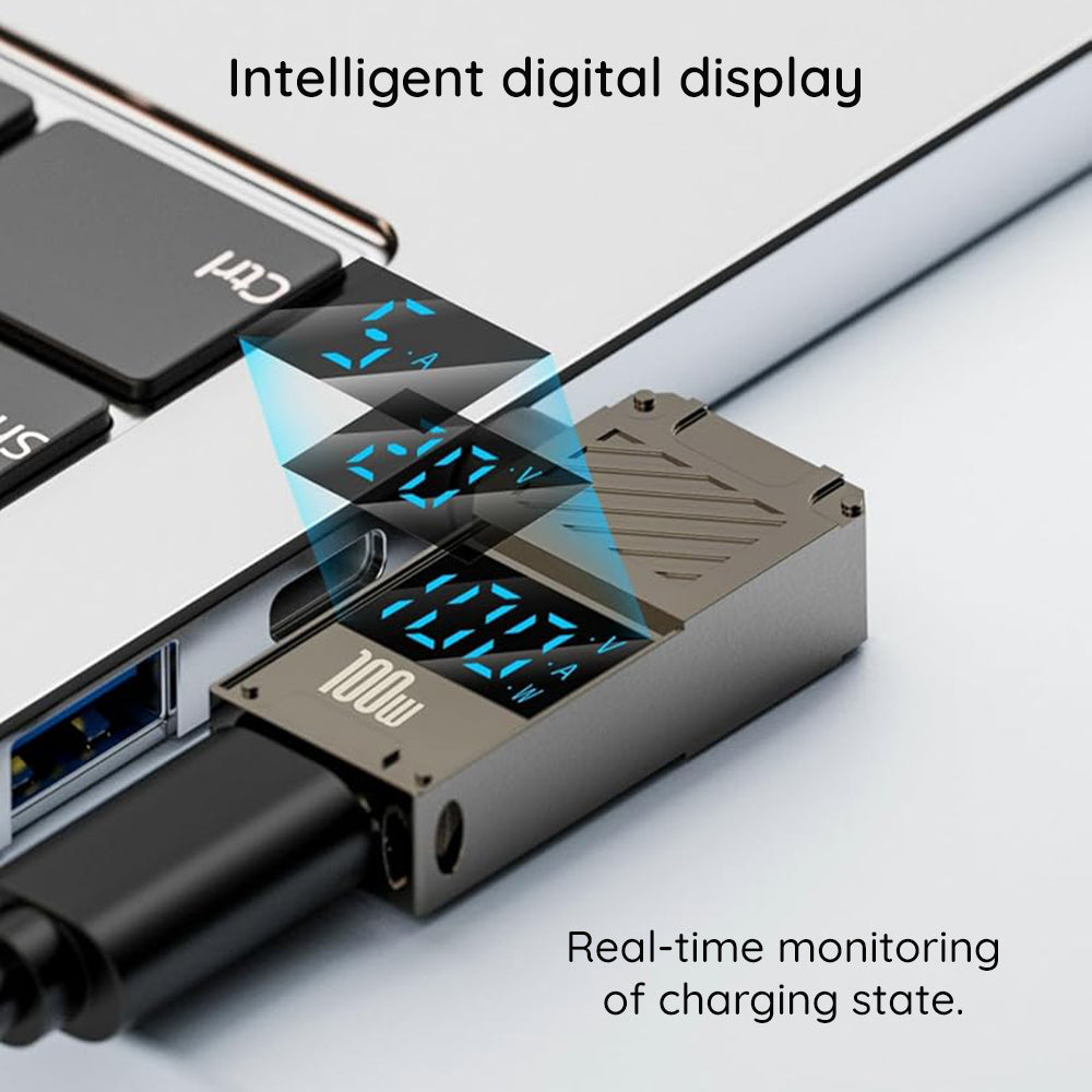Adapter za polnjenje Techsuit LaptopPlugX A22, DC - USB-C, Siv