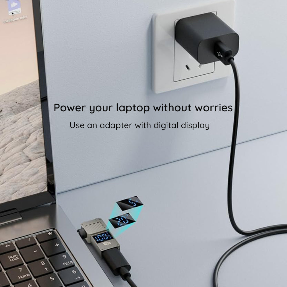 Adapter za polnjenje Techsuit LaptopPlugX A22, DC - USB-C, Siv