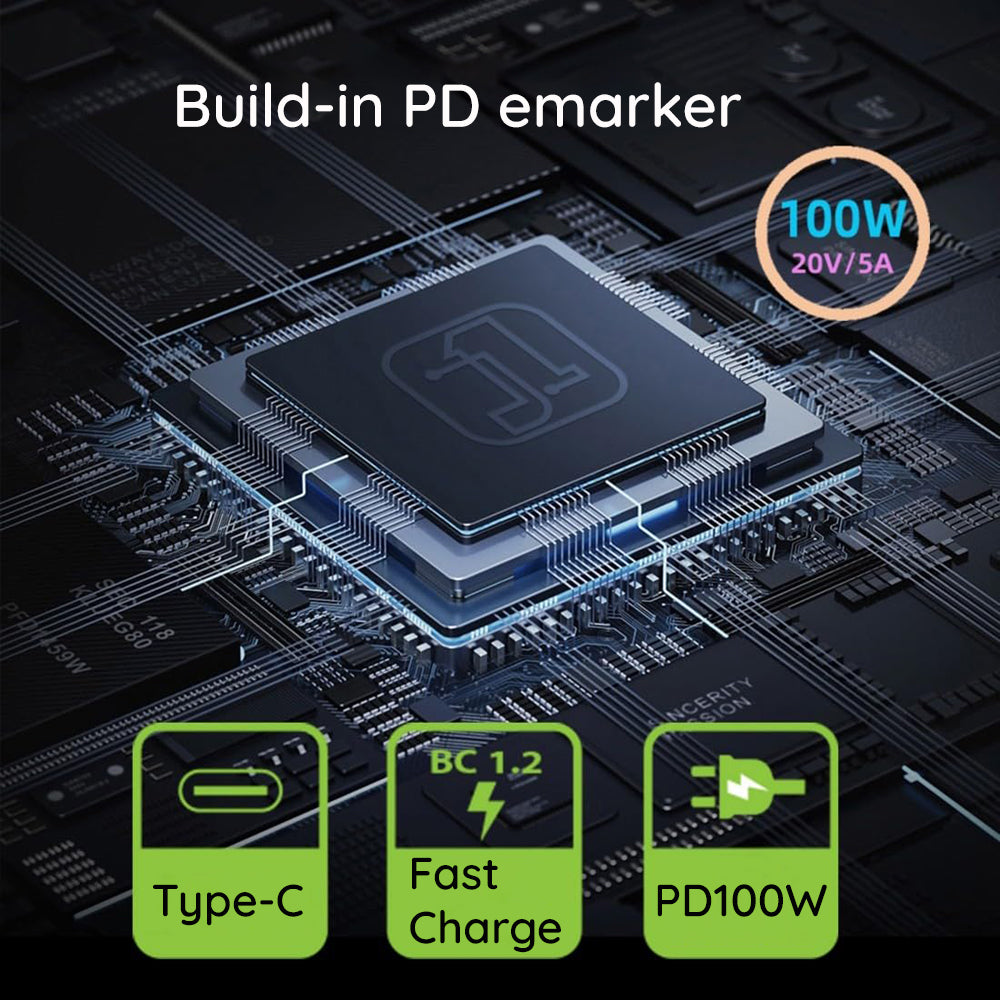 Adapter za polnjenje Techsuit LaptopPlugX A22, DC - USB-C, Siv