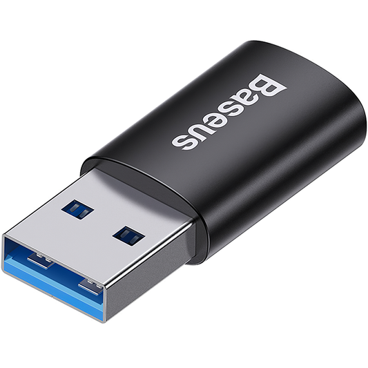 Baseus Ingenuity USB-C to USB-A USB-C Charging and Data Adapter, Black ZJJJQ00010101