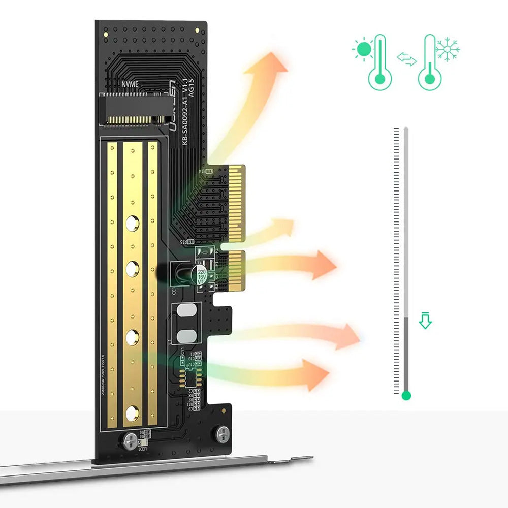 Adapter vmesnik SSD UGREEN CM302 (70503), NVMe M.2 - PCIe 3.0 X4