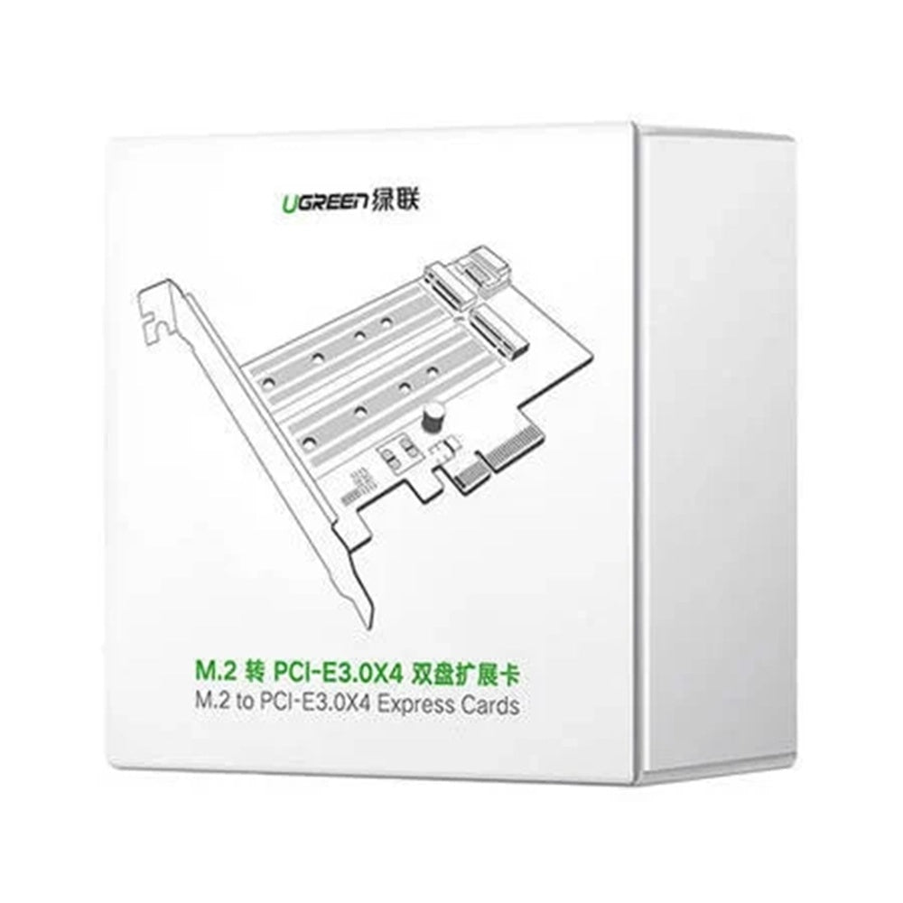 Adapter Vmesnik SSD UGREEN CM302 (70504), NVMe M.2 / SATA - PCIe 3.0 X4