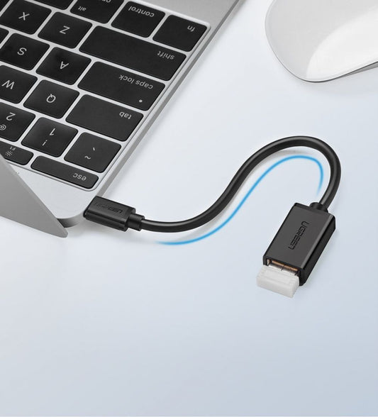 Adapter UGREEN US154 za OTG iz USB-C v USB-A, črn