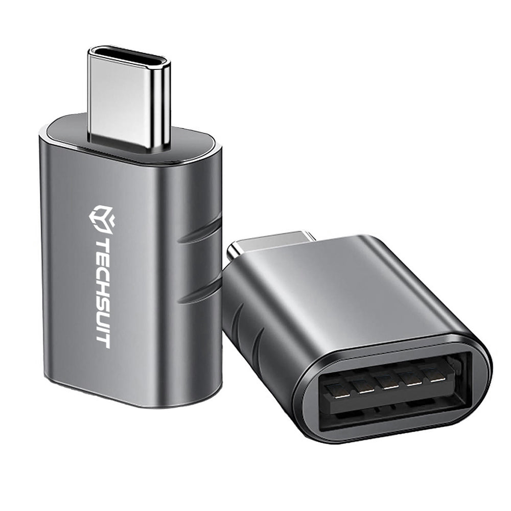 OTG adapter USB-C - USB-A Techsuit A10 SlateVolt, Siv