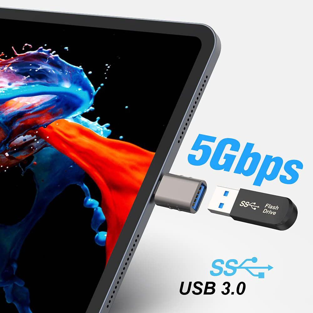 OTG adapter USB-C - USB-A Techsuit A10 SlateVolt, Siv