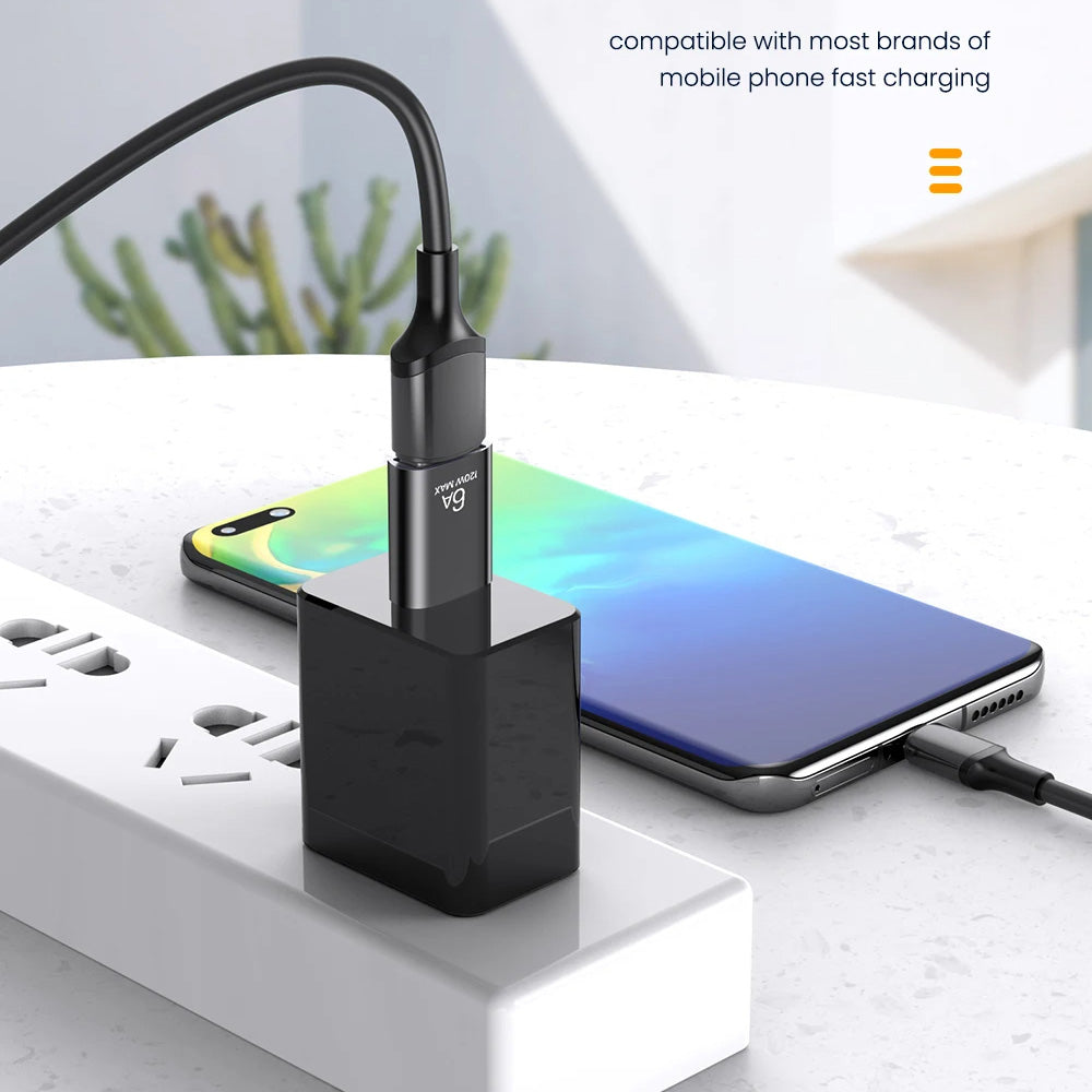 OTG adapter USB-C - USB-A Techsuit A2 HyperPort, Črno Oranžen
