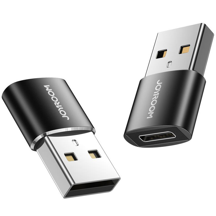 Adapter za podatke in polnjenje USB-C - USB-A Joyroom S-H152, Set 2 kosa, Črn