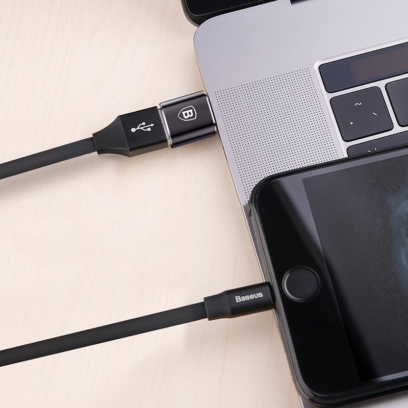 OTG adapter USB-C - USB-A Baseus, Črn CATOTG-01