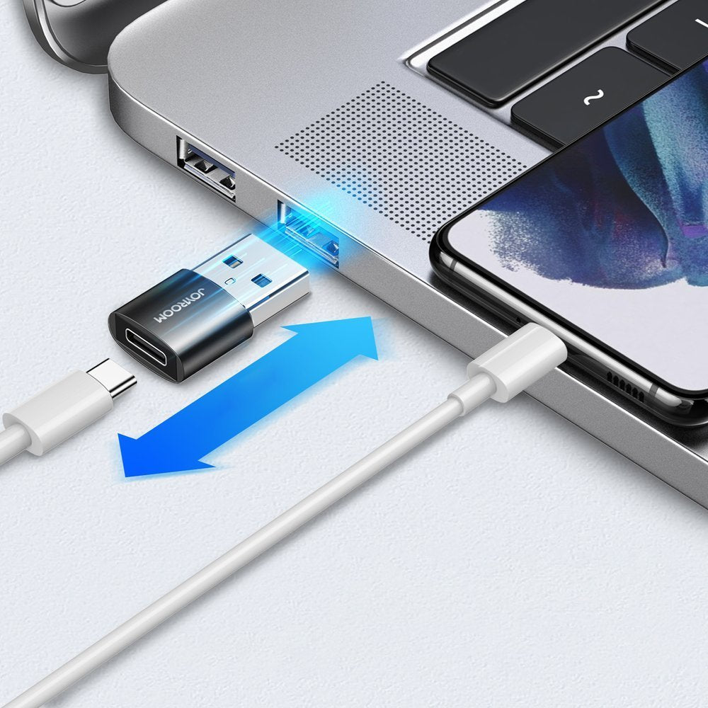 Adapter za podatke in polnjenje USB-C - USB-A Joyroom S-H152, Set 2 kosa, Črn