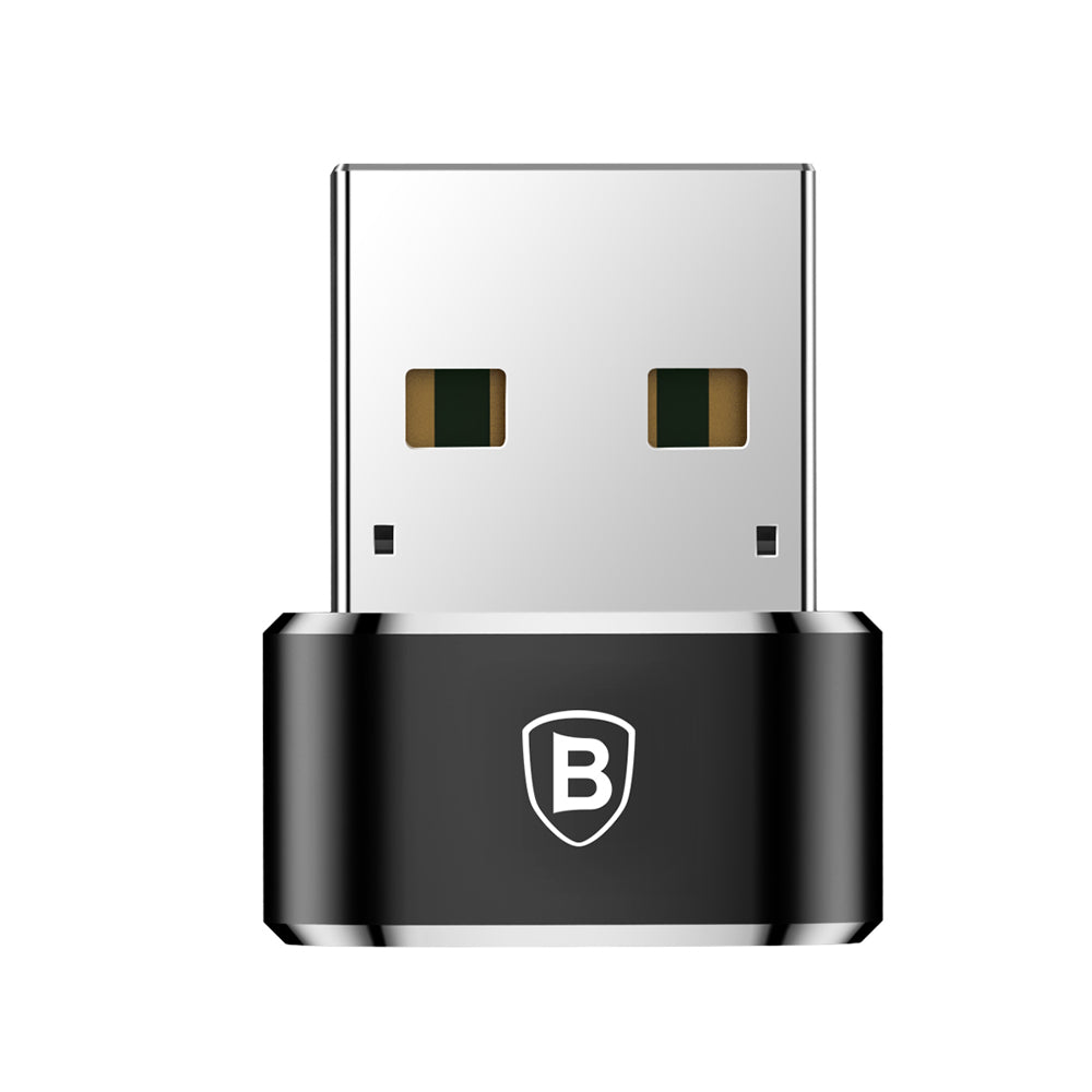 Napajalnik za polnjenje in prenos podatkov iz USB-C v USB-A Baseus, črn CAAOTG-01 CAAOTG-01