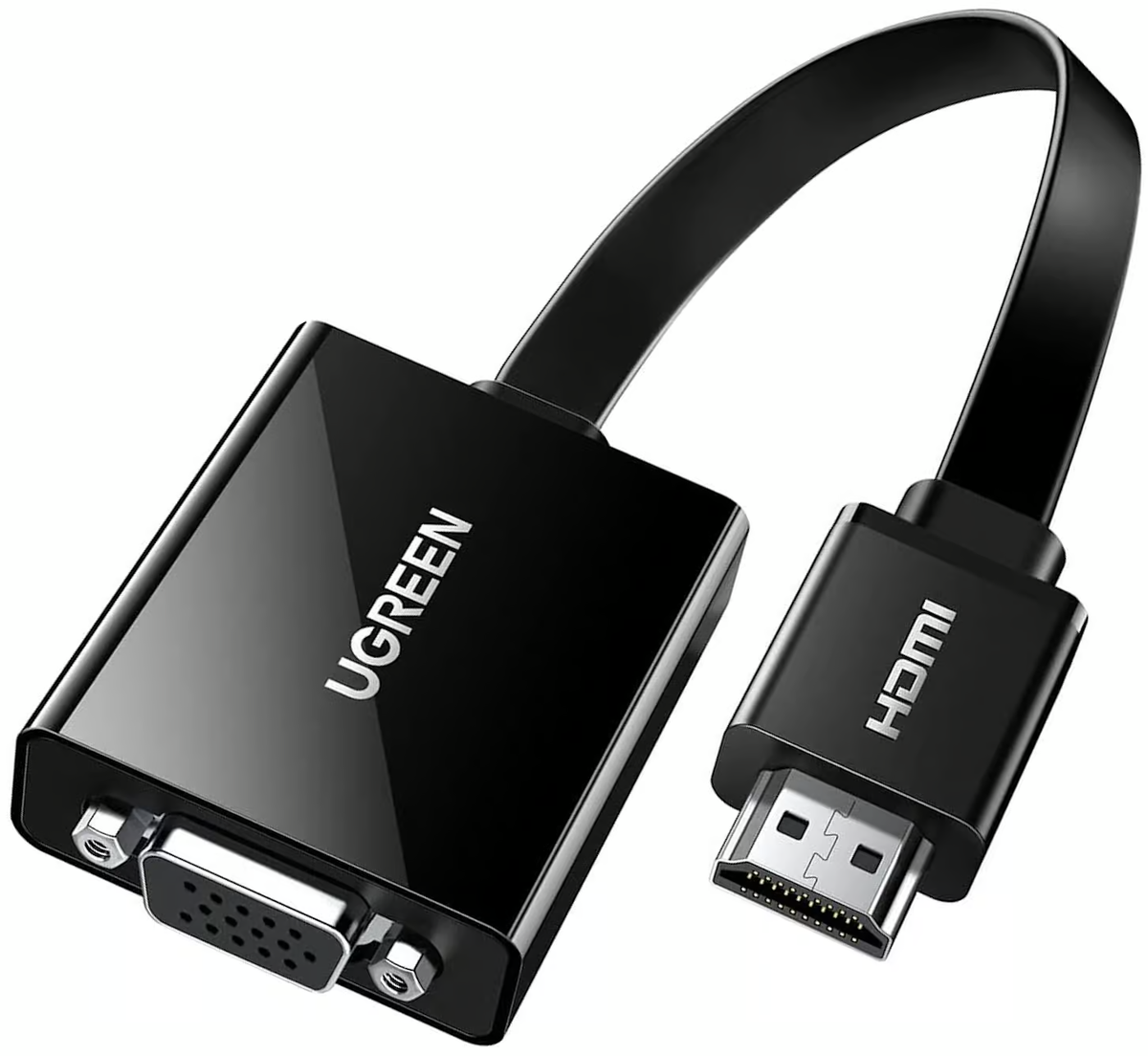 Video adapter UGREEN CM611 (90813), HDMI - VGA, 1080P, Črna