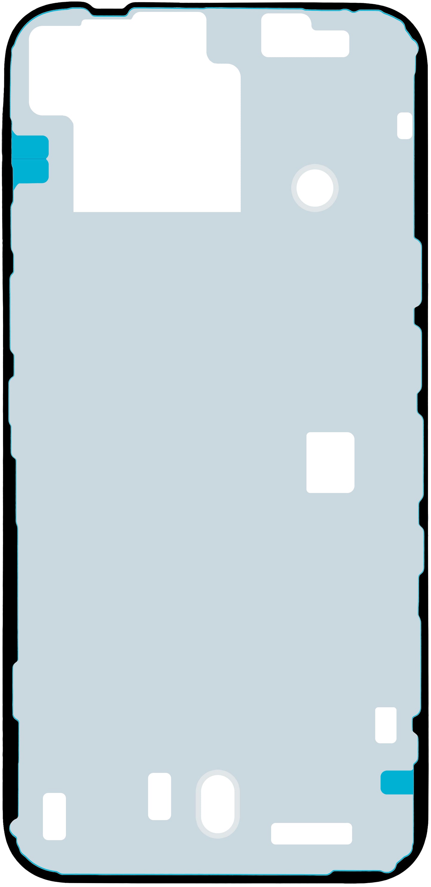 Lepilo za pokrov baterije Apple iPhone 14, Service Pack 923-08091