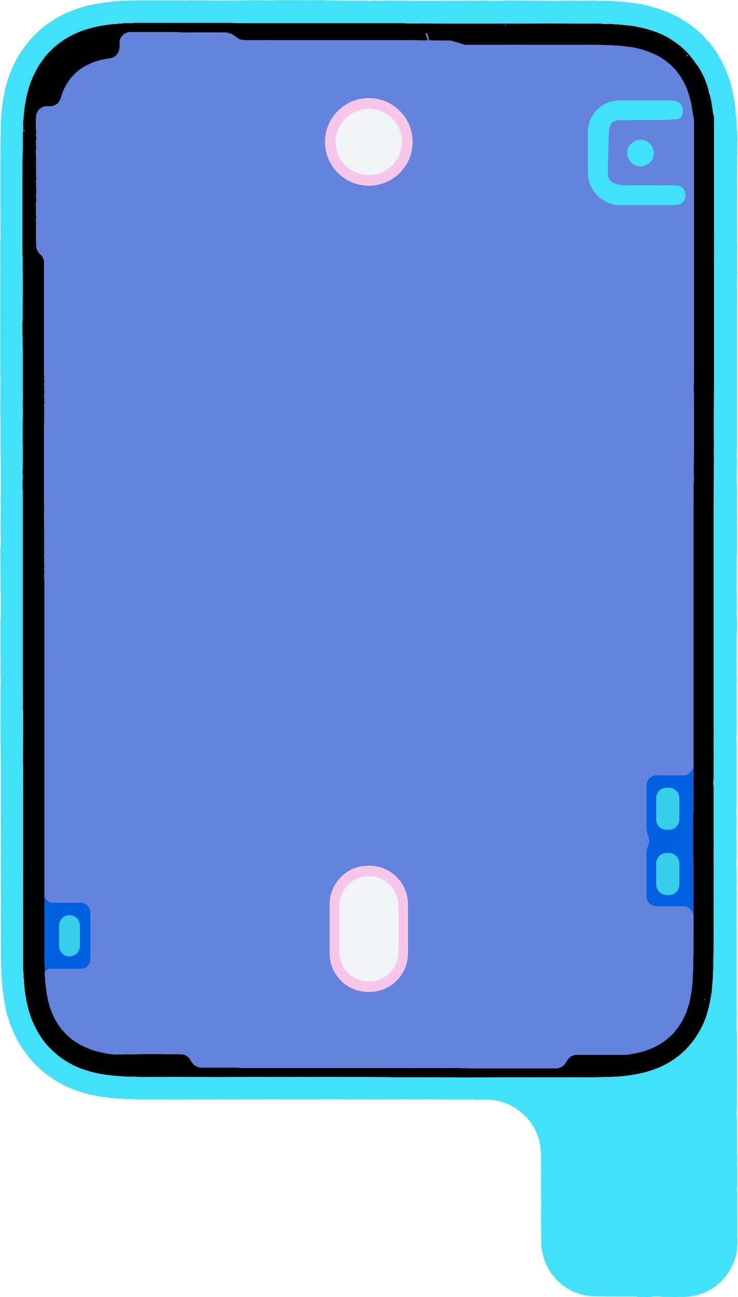 Lepilo za baterijski pokrov Apple iPhone 17 Pro, Service Pack 923-12849