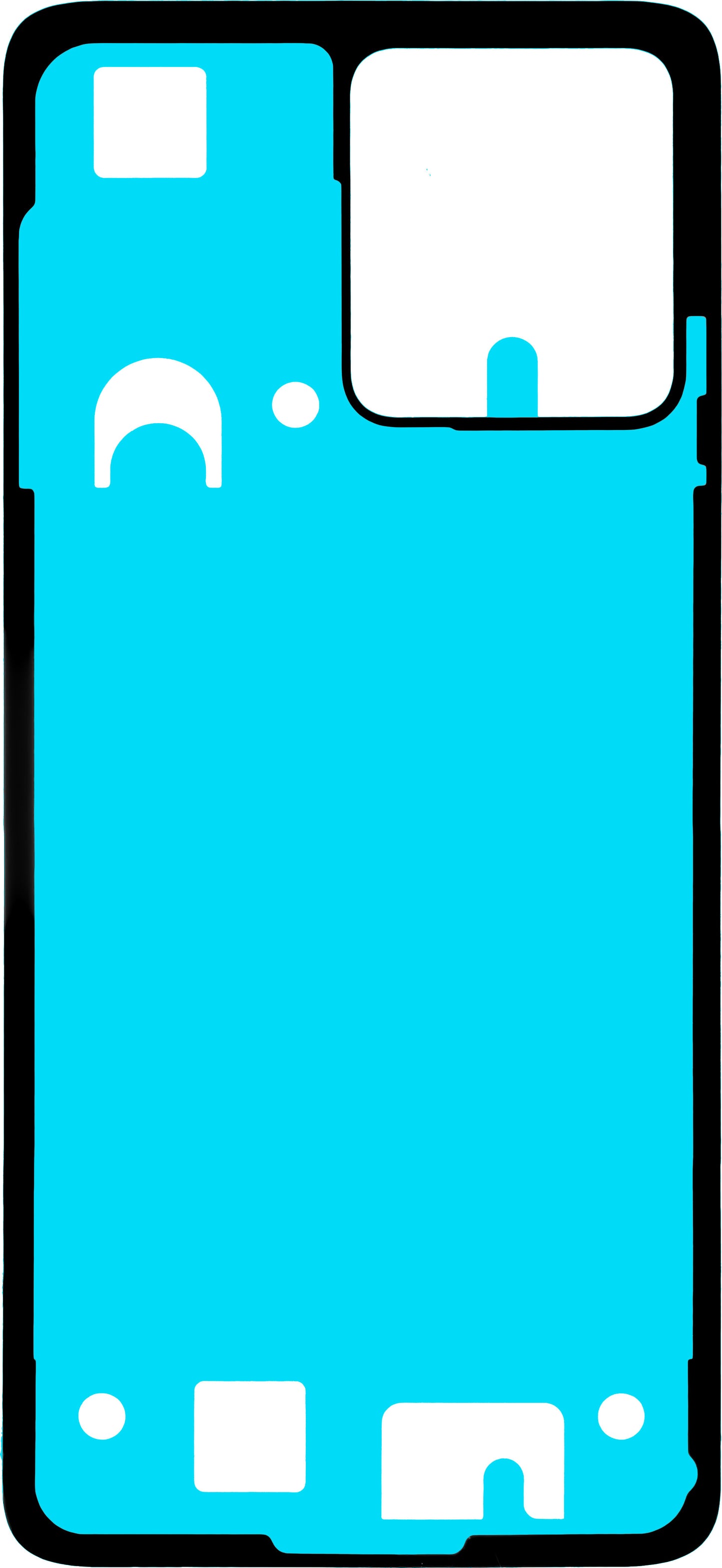 Lepilo za pokrov baterije Motorola Moto G84, Service Pack 5D78C24244