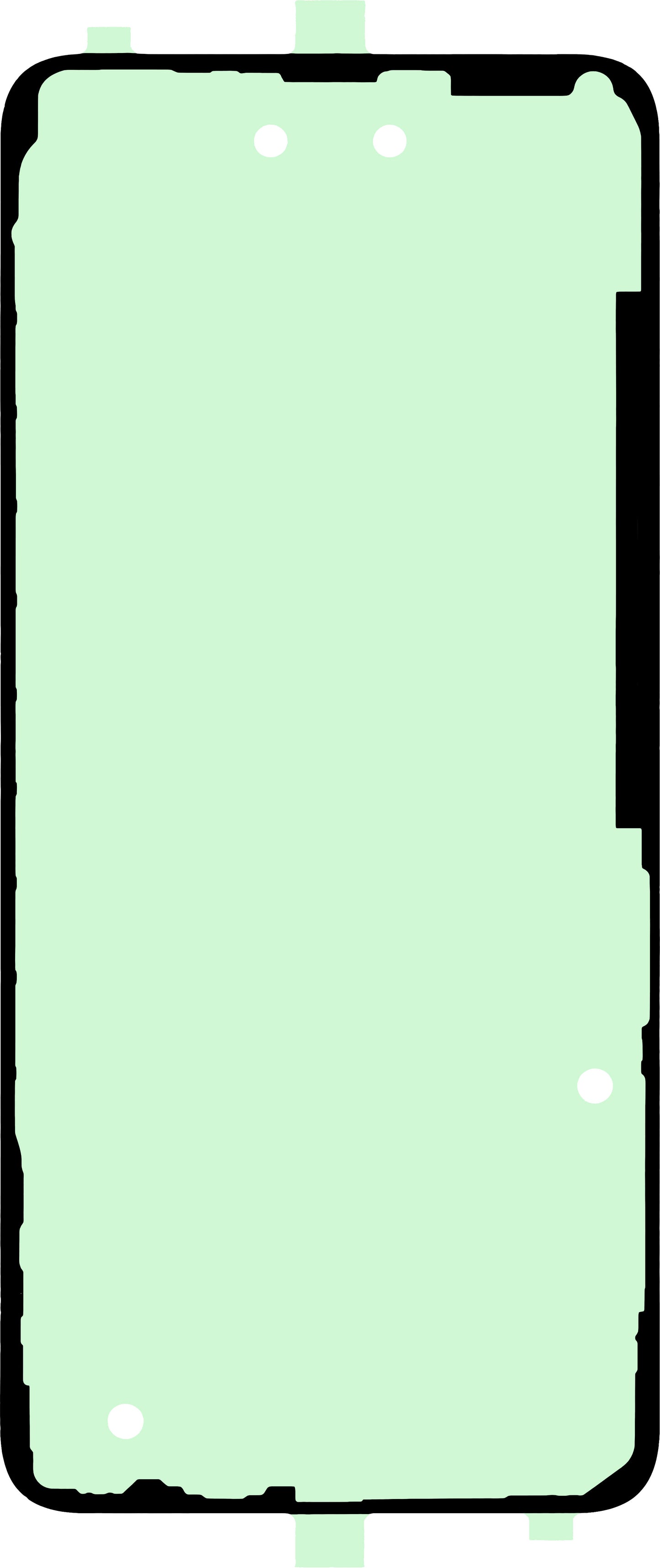 OEM lepilo za pokrov baterije, 164 mm x 74 mm