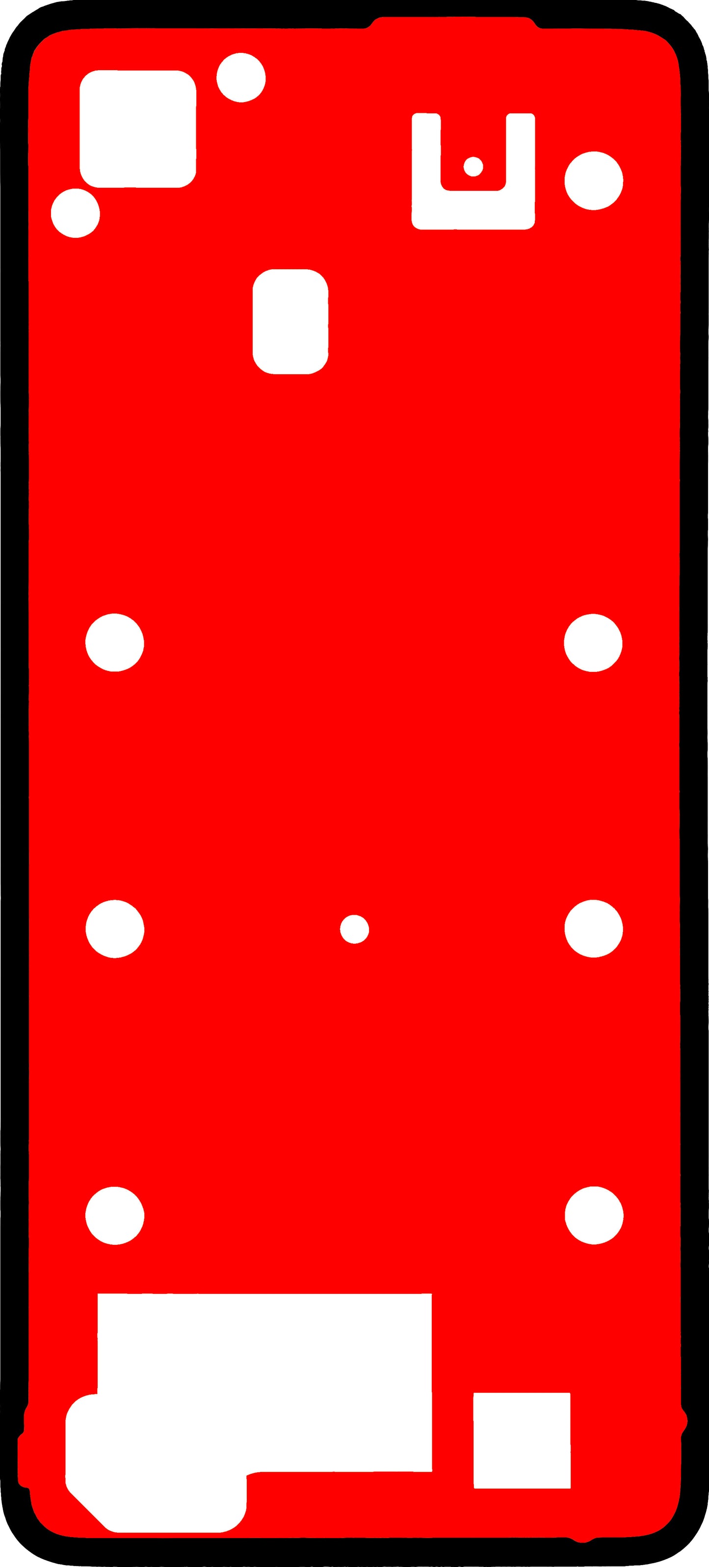 Lepilo za pokrov baterije Realme C75 4G, Service Pack 612717000532