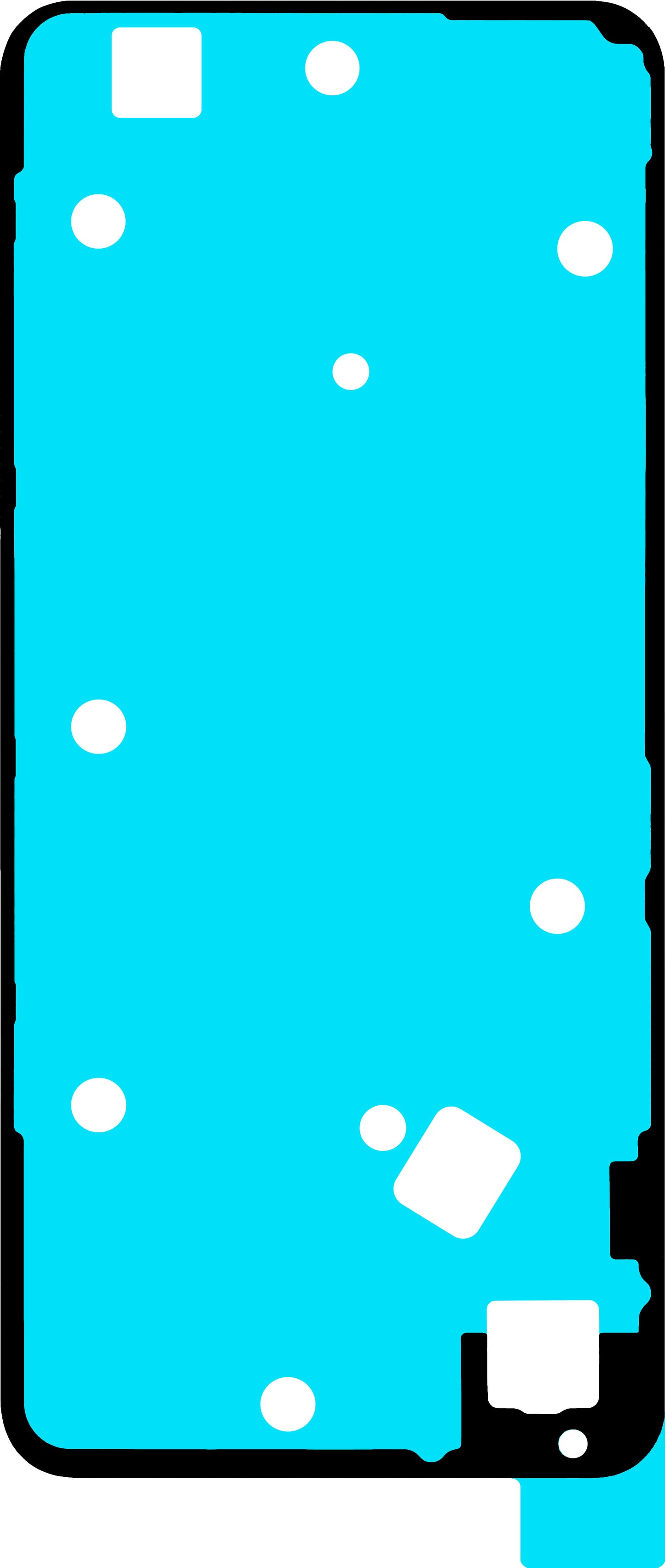 Lepilo za pokrov baterije Realme C71, Service Pack 612717000735