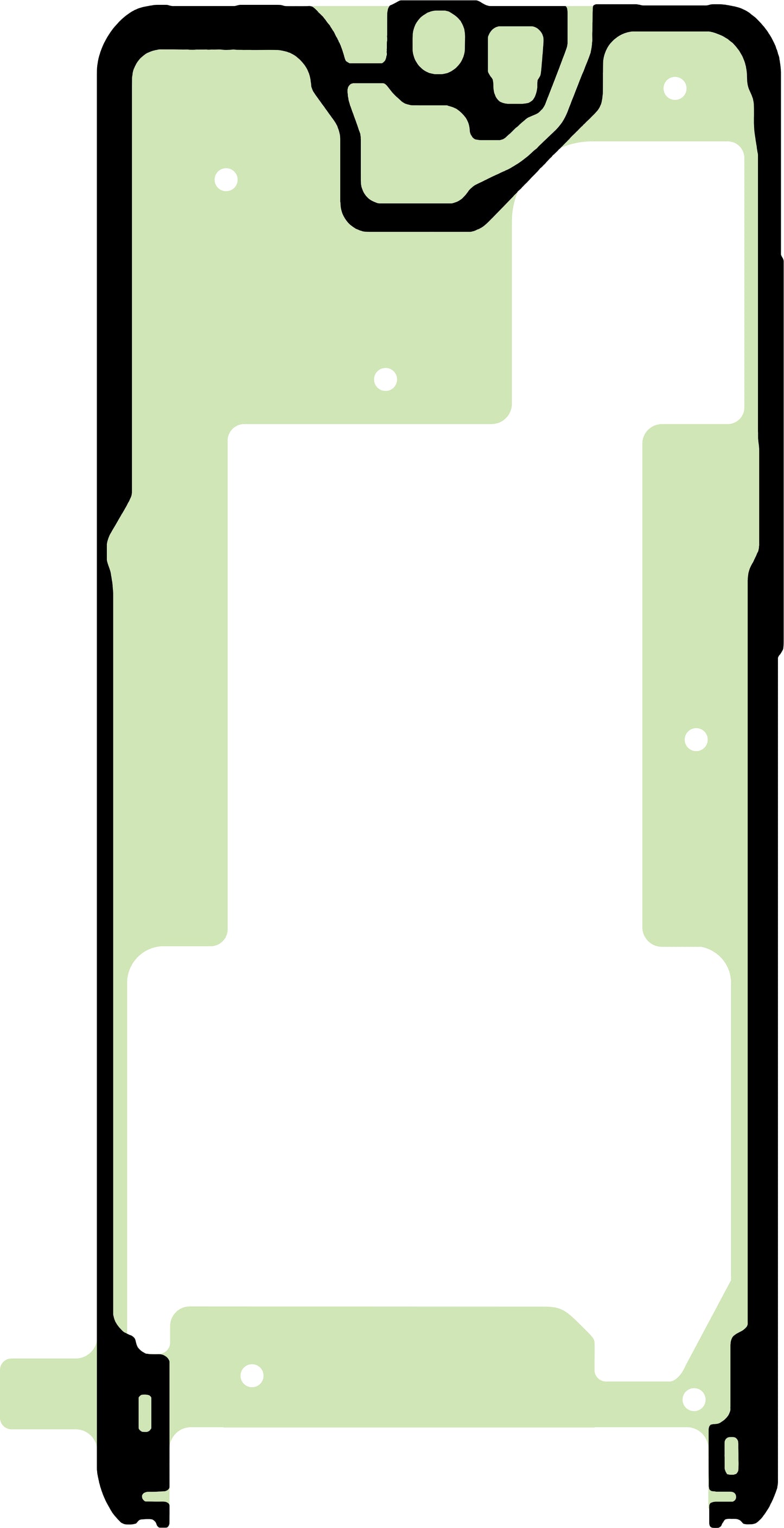 Lepilo za zaslon Samsung Galaxy S20+ 5G G986 / S20+ G985, Service Pack GH02-19782A